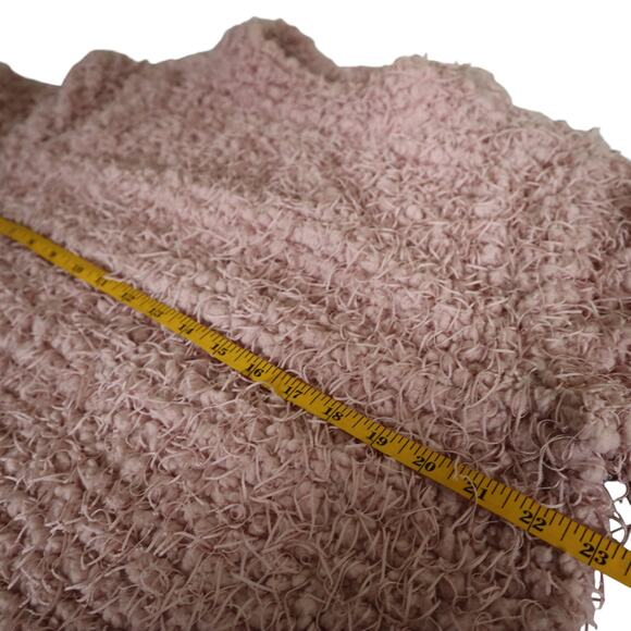 Vince Camuto Womens Teddy Knit Mock Neck Sweater Size XL Blush Pink Shaggy Boxy - Picture 10 of 11